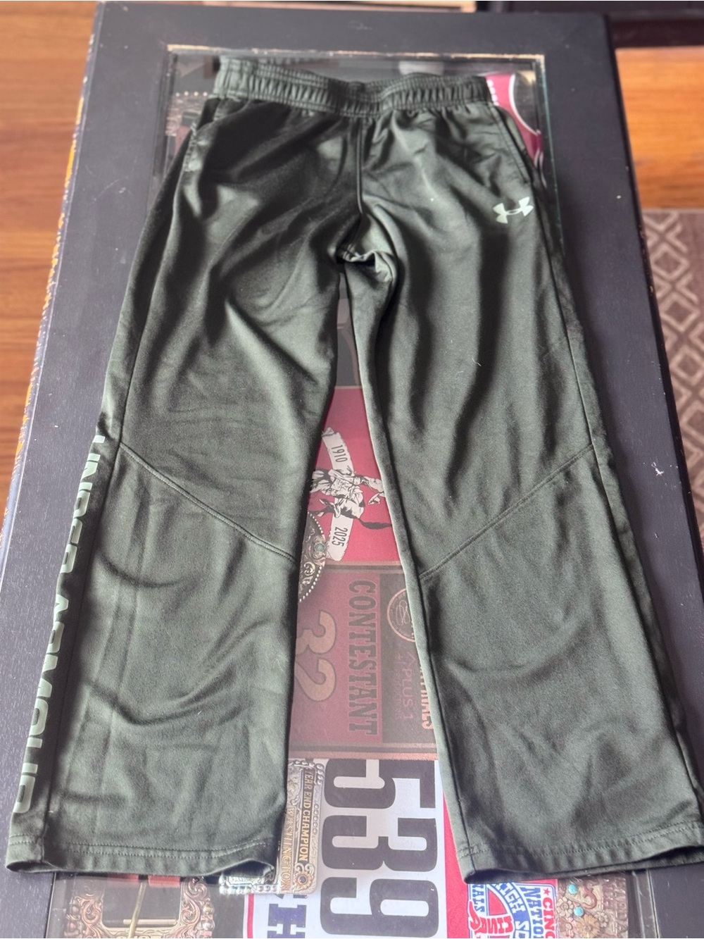 Under Armour Olive Green Boys' Athletic Joggers